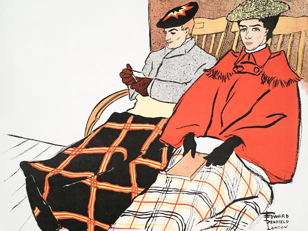Man And Woman Sitting Together (1897), Edward Penfield