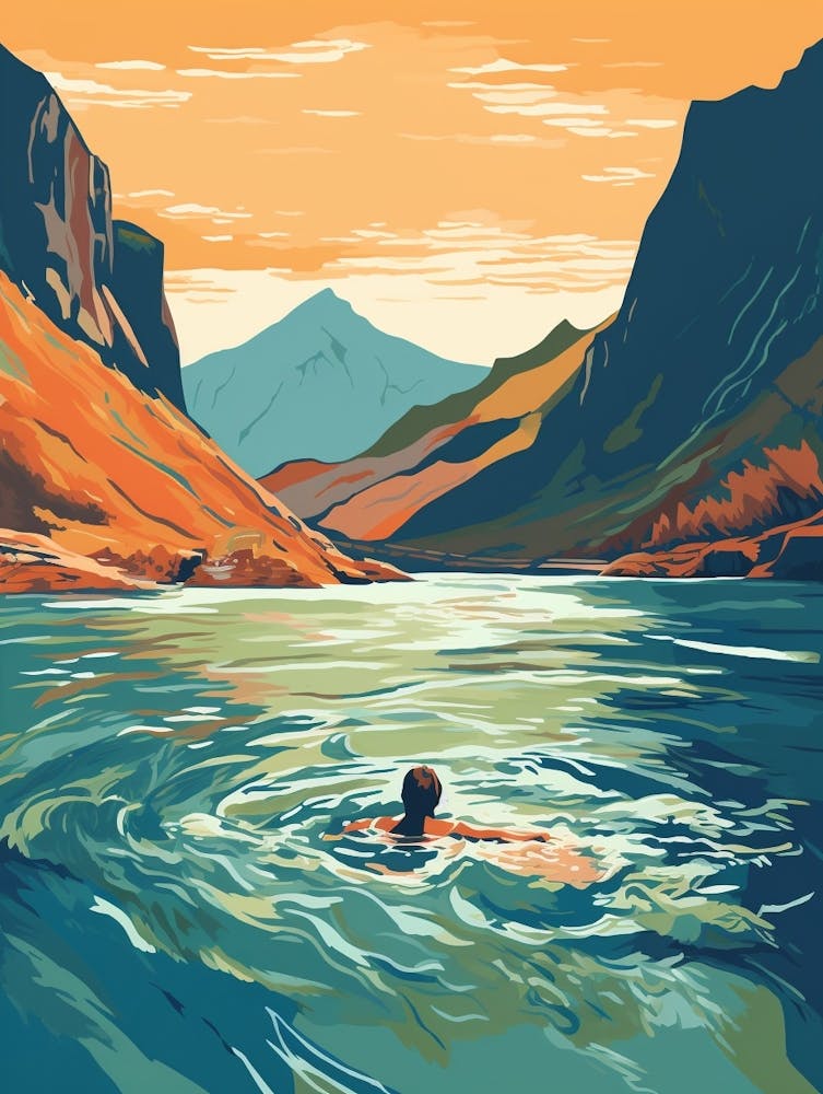 Wild Swimming At Wastwater Cumbria 2