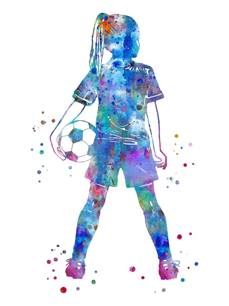 Little Girl Soccer Player 2