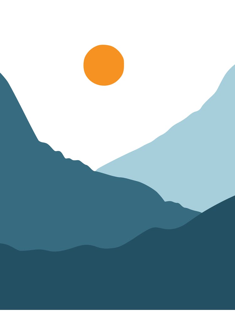 Sunrise In The Mountains