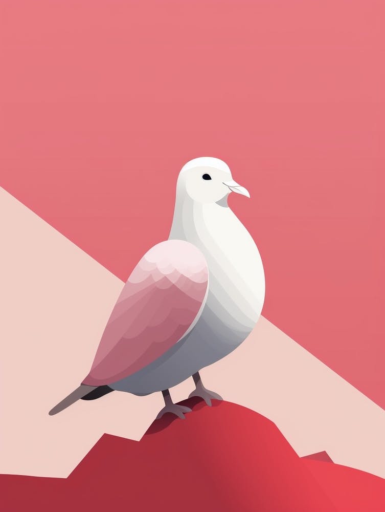 Minimalistisch Taube 2 Illustration