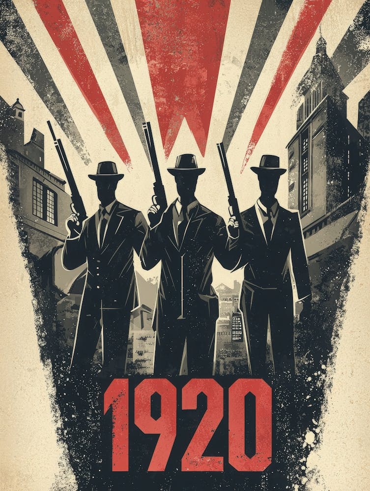 Aihrgdesign A Vintage Poster Symbolizing The Beginning Of Pro 7520a6e8 D962 4f65 A18f 0c9624c805d3 3