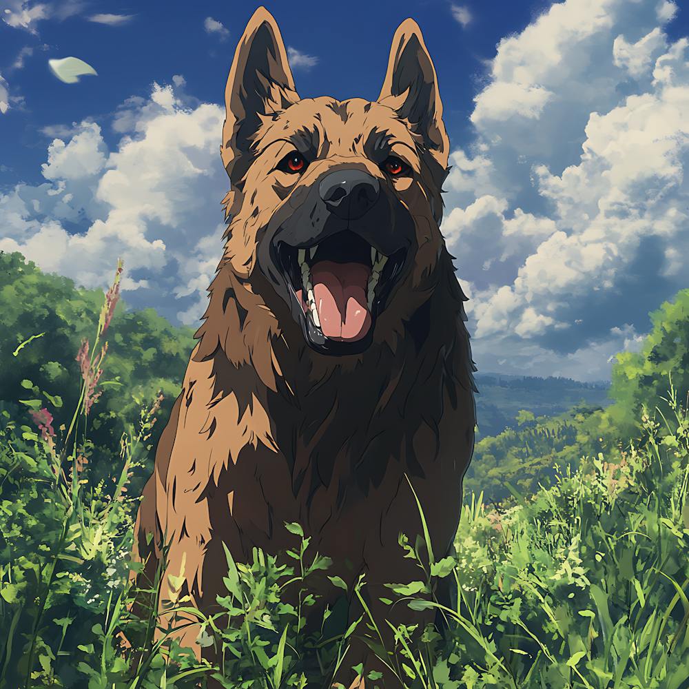 Giant Angry German Shepherd Dog 2