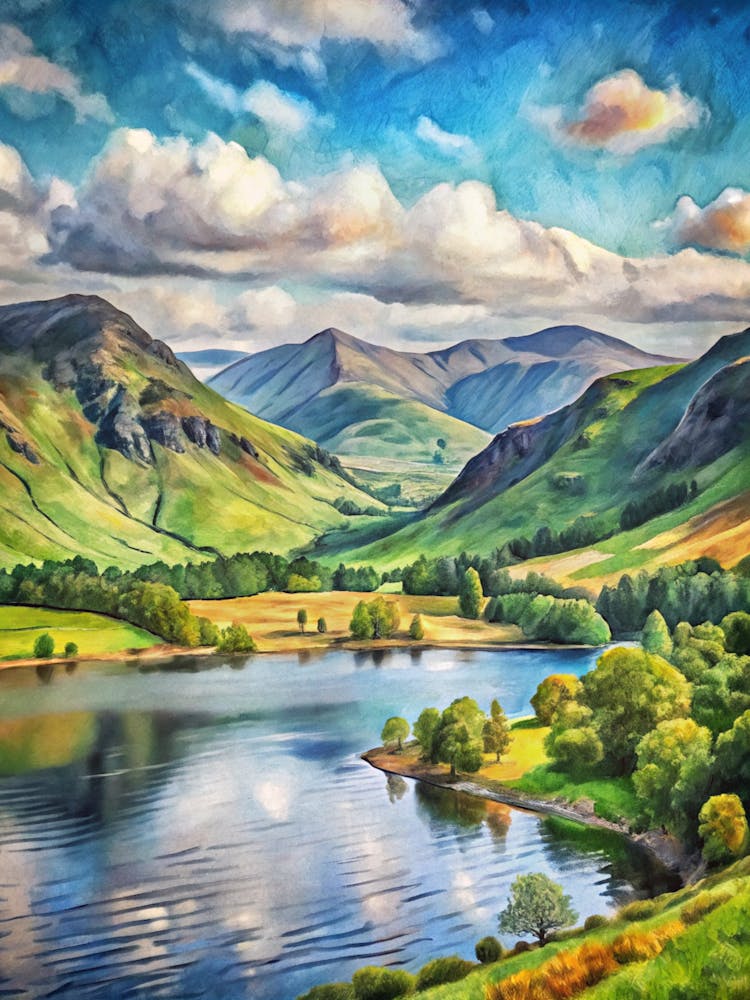 Van Gogh Lake District National Park Uk