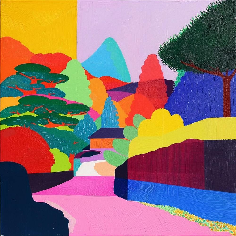 Abstract Park Collection Kenrokuen Garden Kanazawa Japan 4