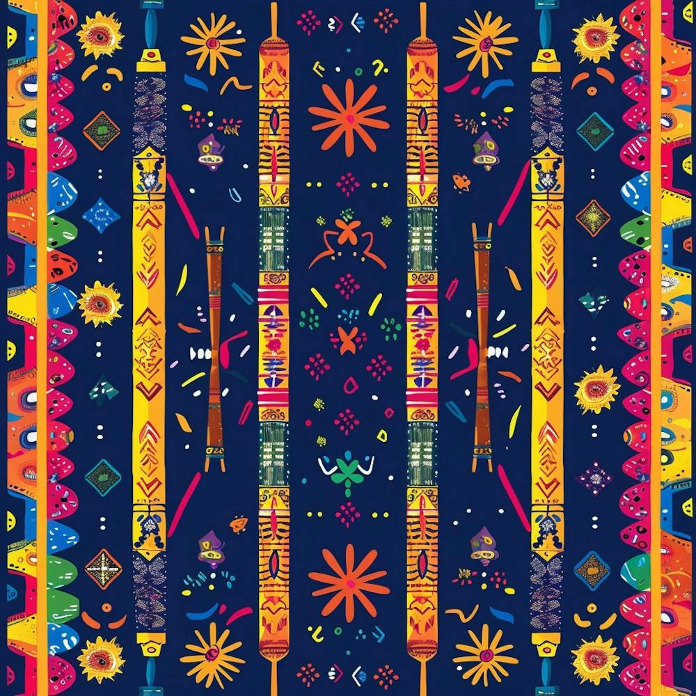 Navratri Themed Banner Texture With Dandiya Stic 171 1