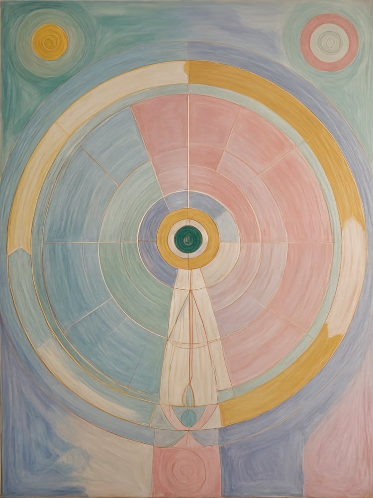 Pastel Coloured Rainbow Abstract no2