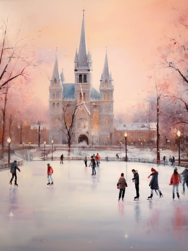 Dreamy Ice Skating Scene 3