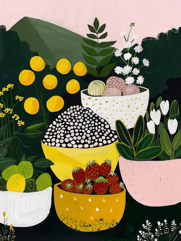 Bowls Of Fruit 1