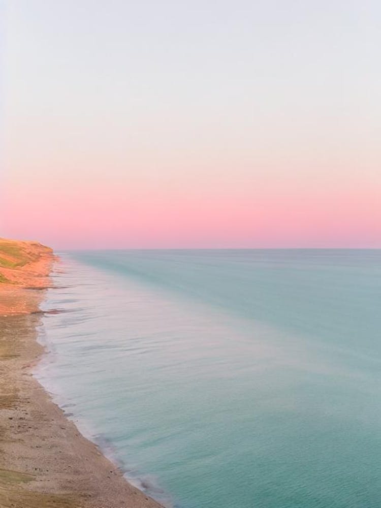 Chesil Beach, Dorset Pink Photography 1