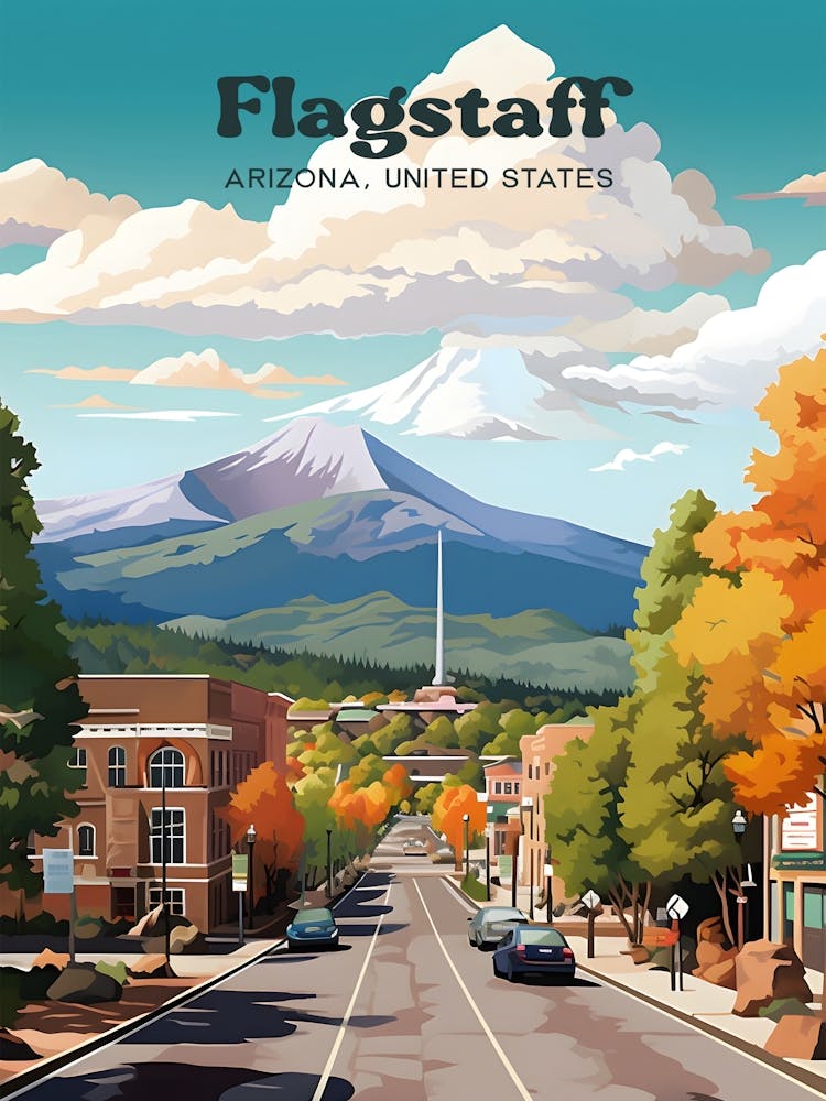 Flagstaff Arizona United States 3 Travel Poster 3 4 Resize
