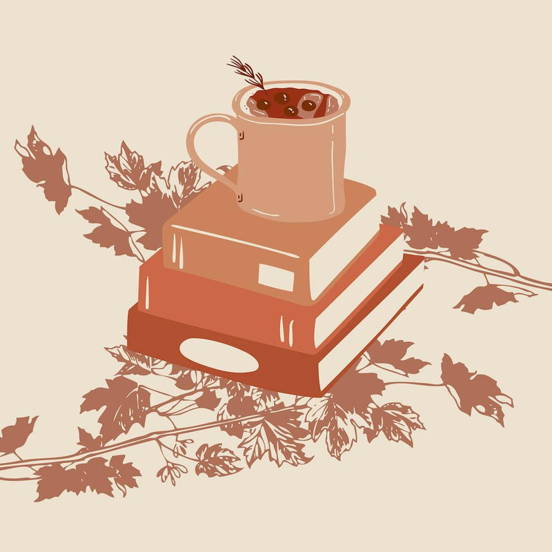 Books, Coffee & Autumn Leaves