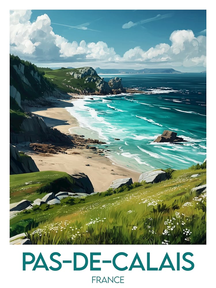 Affiche de voyage Pas De Calais 1