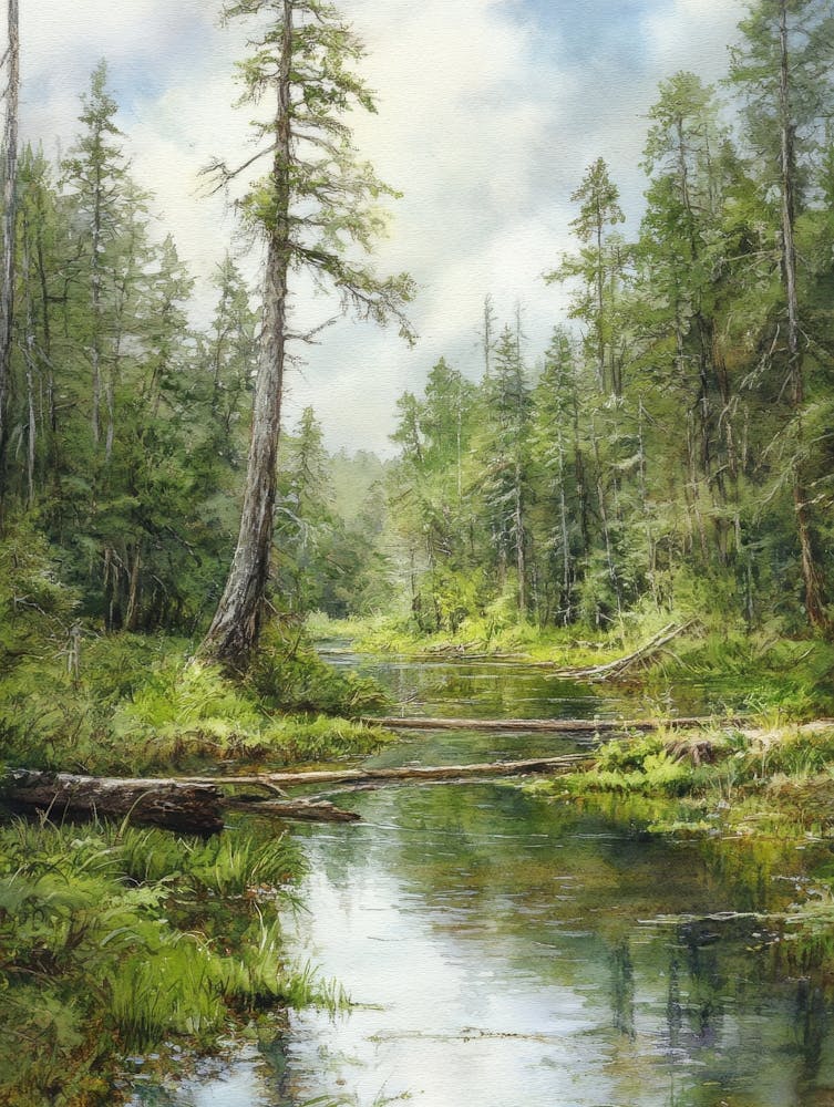 Stream In The Woods 1