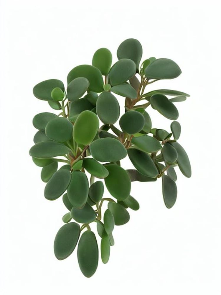 Jade Plant (Crassula Ovata) Watercolor