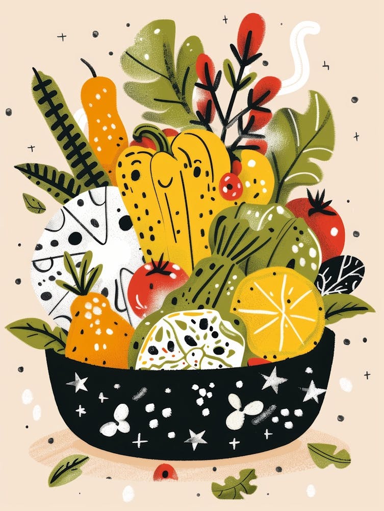 Vegetables In A Bowl