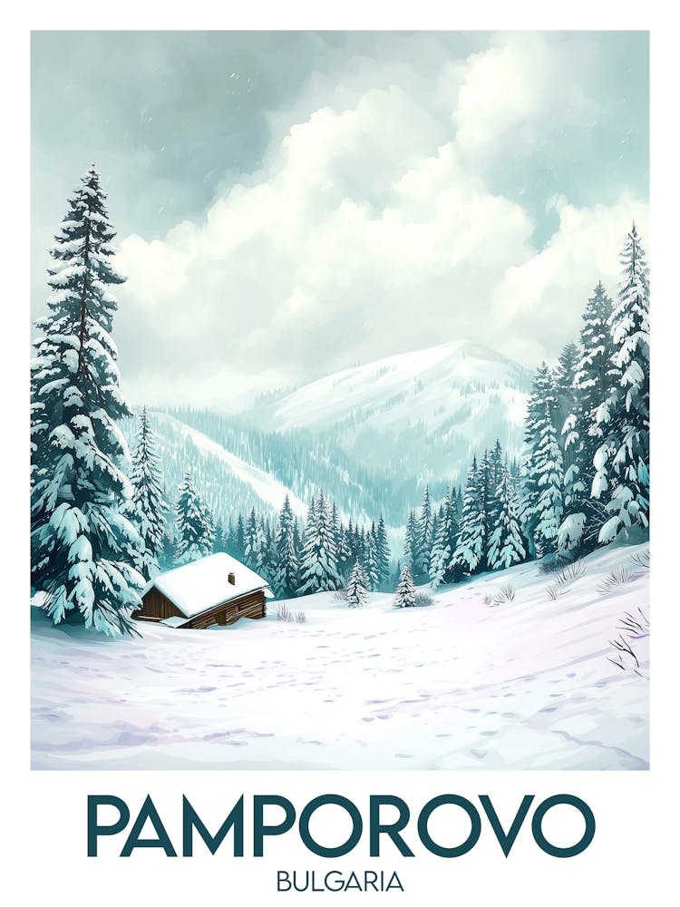 Affiche de voyage Pamporovo