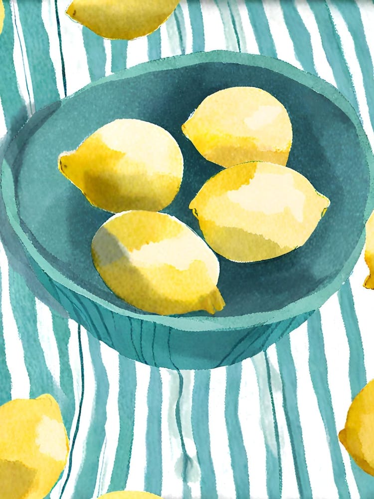 Lemons In A Bowl 1
