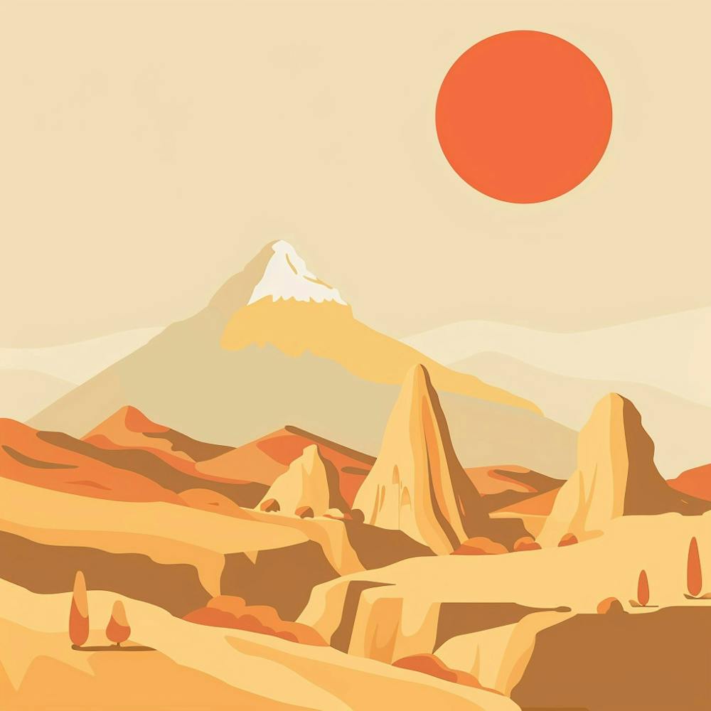 A Cappadocia In Turkey Minimal Illustration 1720348893 3