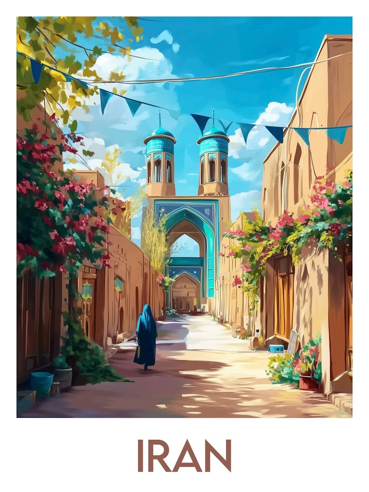 Affiche de voyage Iran