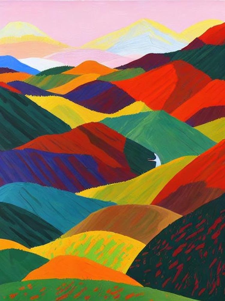 Gobi Gurvansaikhan National Park Mongolia Abstract Colourful