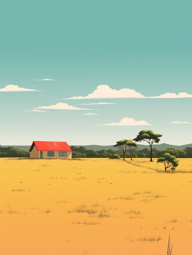 Mozambique Travel Illustration