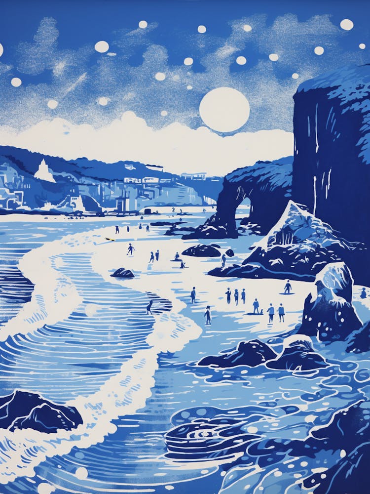 Blackpool Sands Devon Printmaking 4