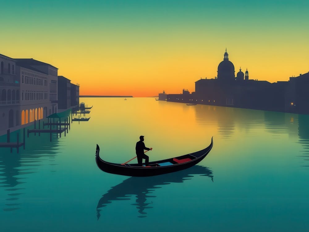 Sunset In Venice 1