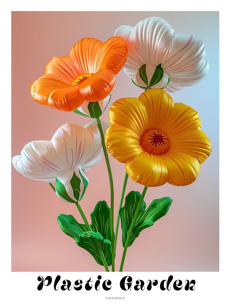 Dreamy Inflatable Flowers Poster Calendula 1