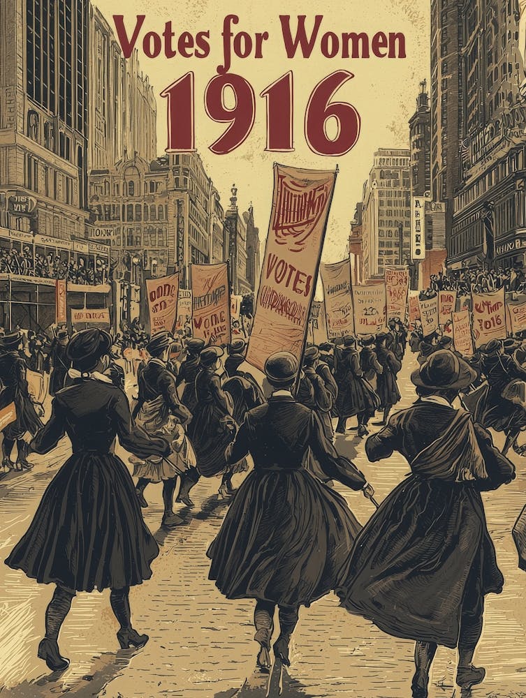Aihrgdesign A Vintage Poster Of A Womens Suffrage March In 19 94c068d1 F282 45b0 8a26 7460c00a8b91 0