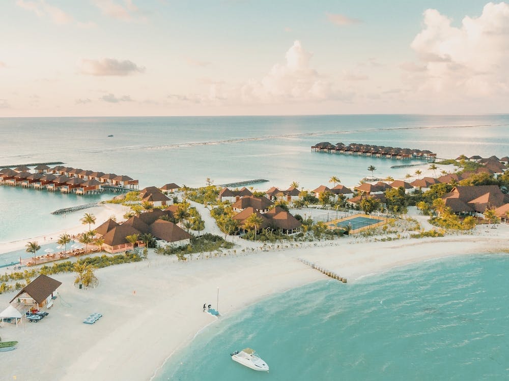 Huts Over Open Ocean