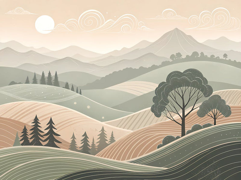 Retro Vintage Style A Minimalist Depiction Of Roll (1)