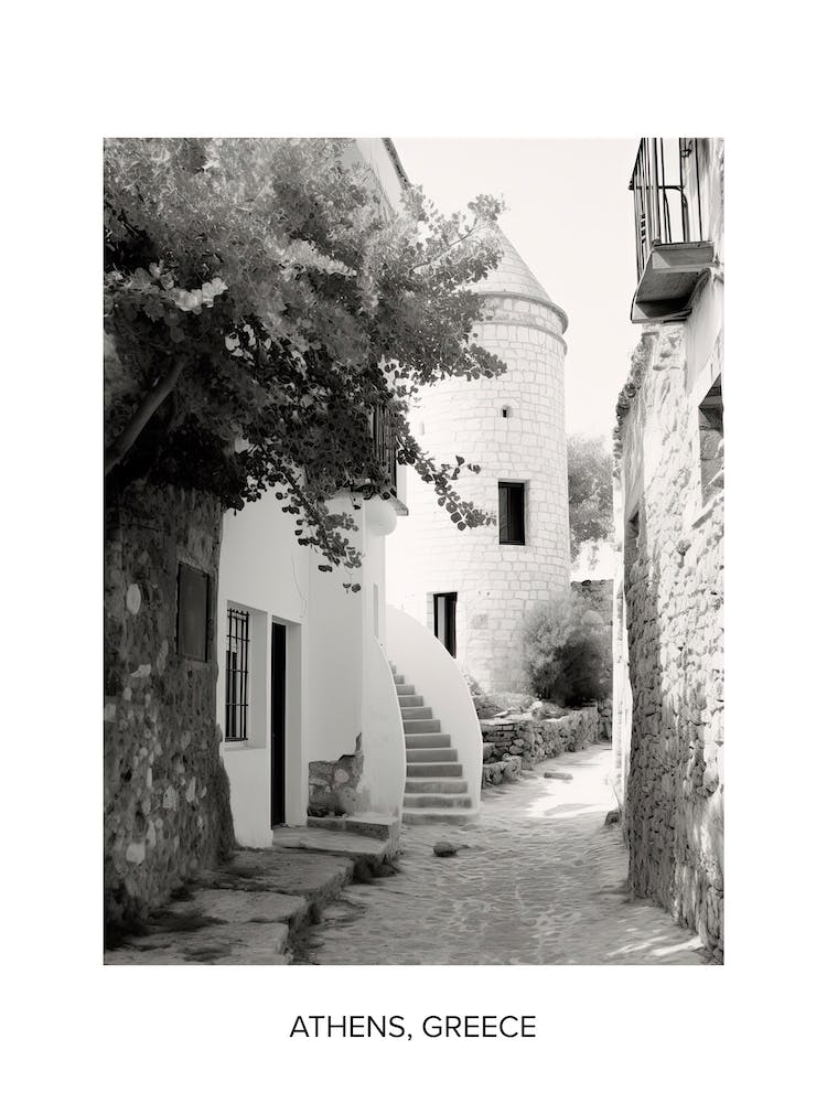 Poster Of Bodrum, Turkey, Photography In Black And White 6
