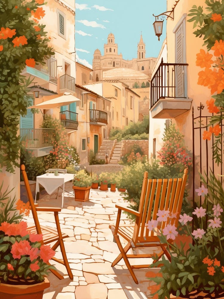 Mallorca Spain 3 Illustration