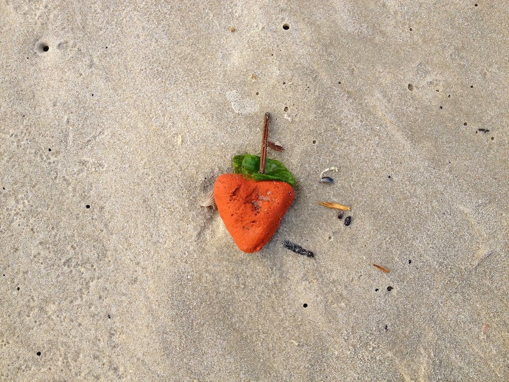 Stone, looking like Strawberry On The Beach
