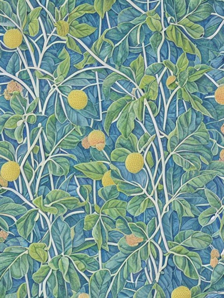 Custard Apple 1 Vintage Botanical Fruit