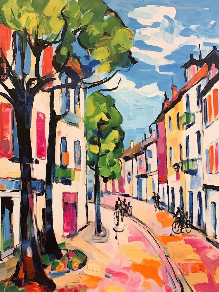 Santander Spain 3 Fauvist Painting