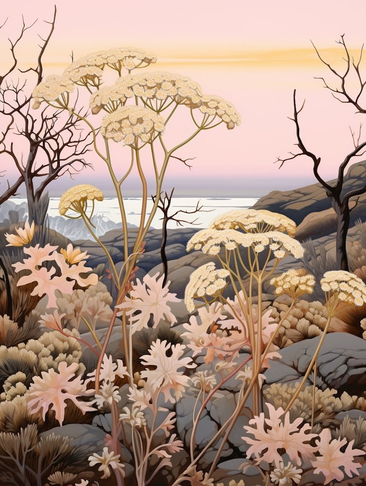 Queen Annes Lace 3 Flower Painting