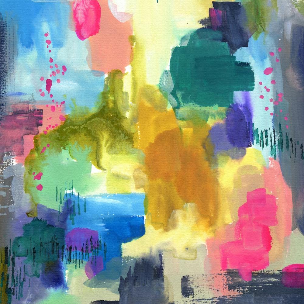 Abstract Painting with Ochre