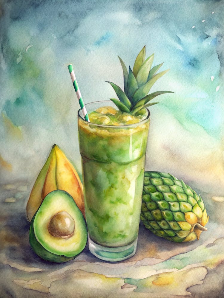 Avocado Pineapple Smoothie Vietnam (1)