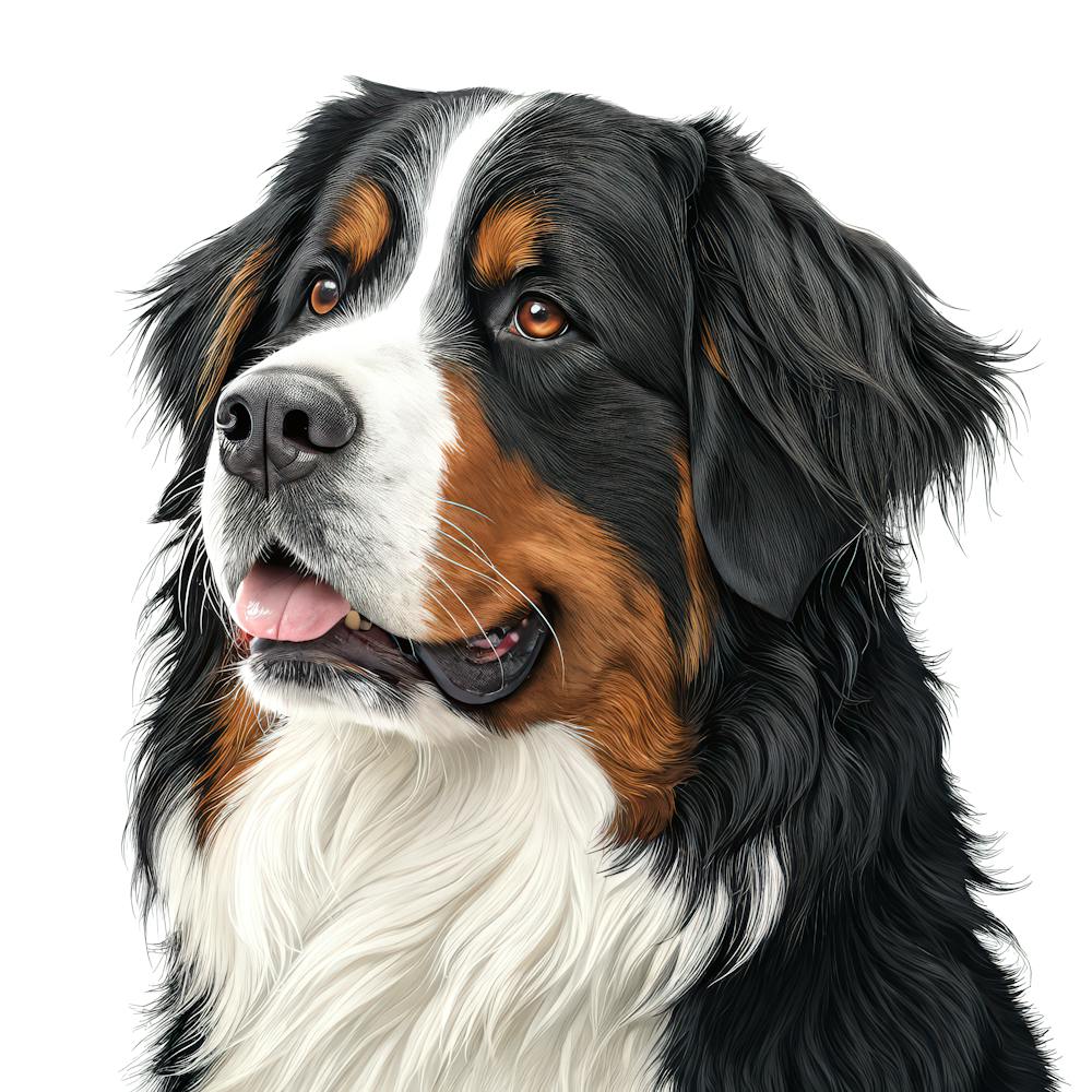 Bernese Mountain Dog Portait