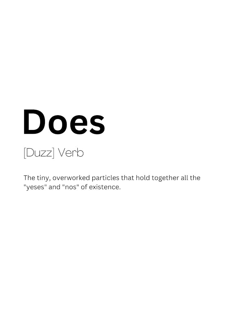 Does Definition Meaning 1