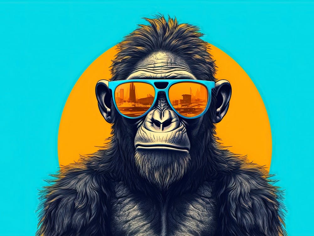 Gorilla In Sunglasses Pop