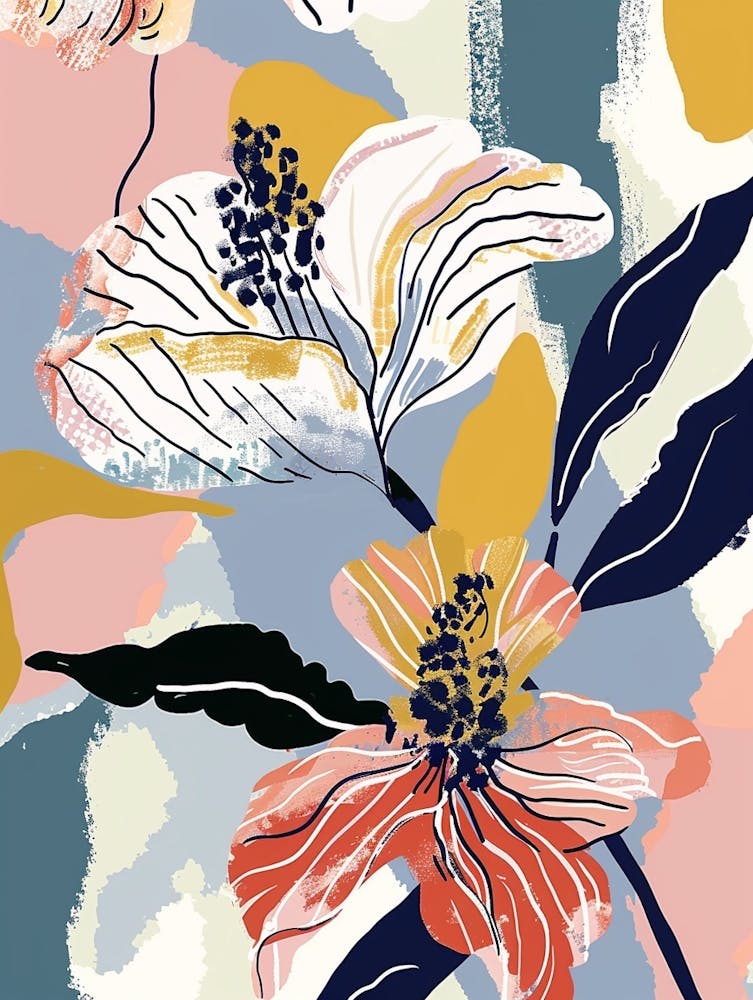 Colourful Flower Illustration Everlasting Flower 1