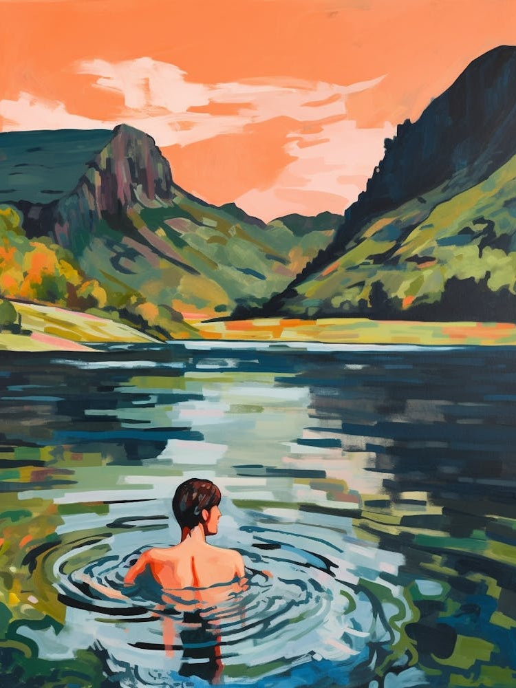 Wild Swimming At Loch An Eilein Scotland 2