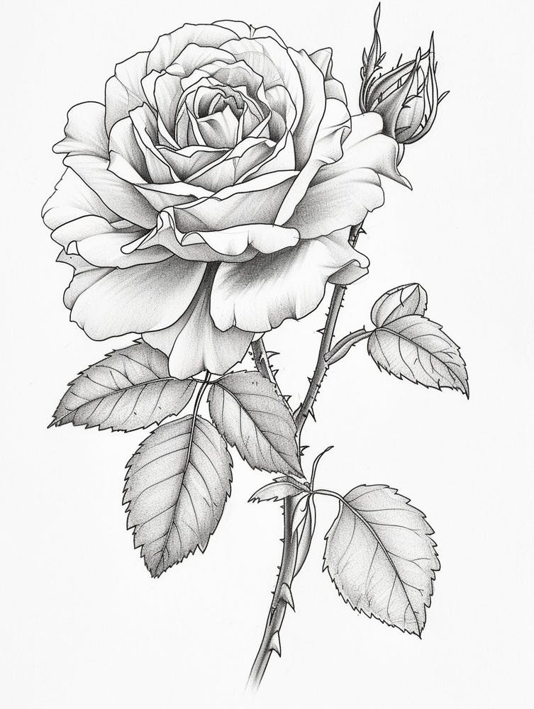 Roses Sketch 34