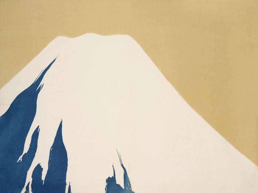 Mount Fuji From Momoyogusa Flowers Of A Hundred Generations, Kamisaka Sekka