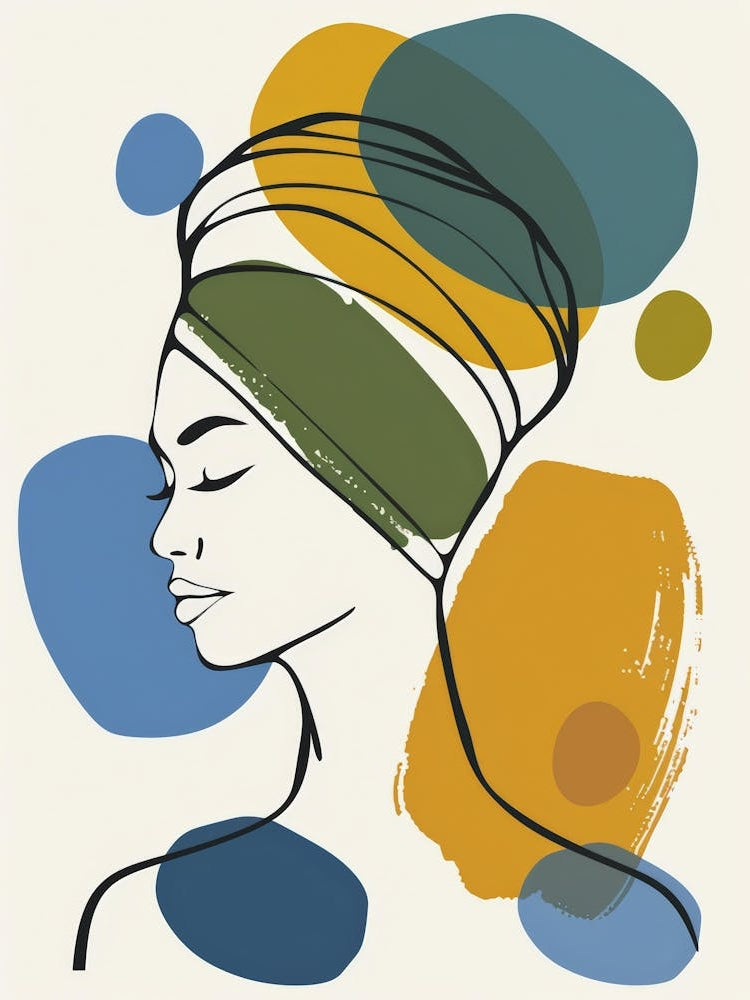 Portrait Of A Woman With A Turban