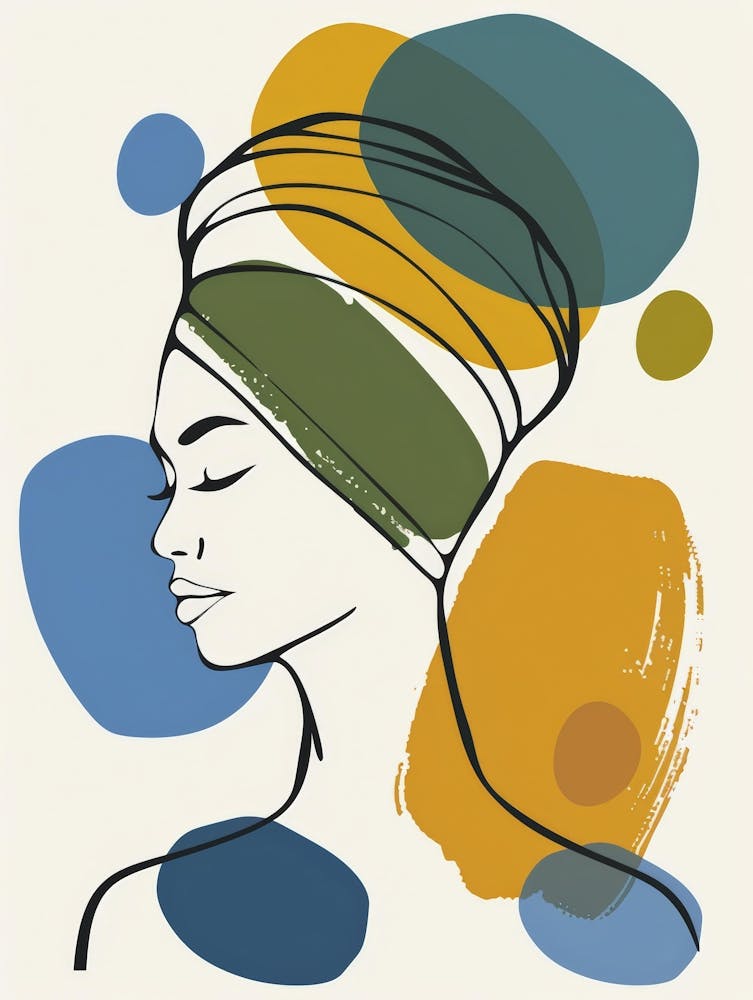 Portrait Of A Woman With A Turban