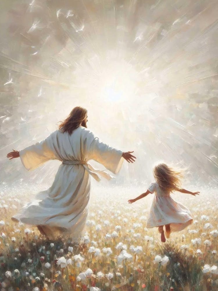 Light Of Life, Christian Painting, Jesus Dancing With Girl, Jesus Christ Art, Lds Prints, Bible Painting, Jesus And Kids Art, Jesus Picture